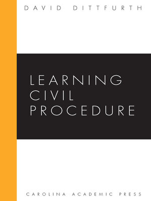 cover image of Learning Civil Procedure